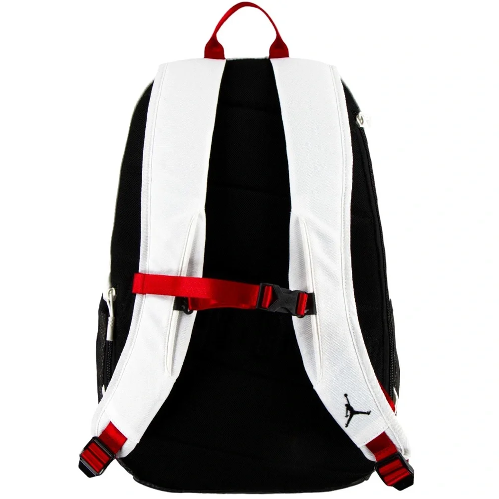 Authentic Jordan Air Patrol Backpack 29L in White w Red and Black Accents-Large - Picture 7 of 12